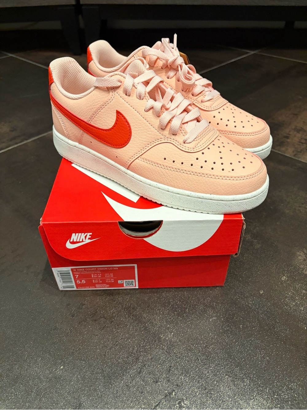 Nike Court Vision (peach) - 7 women’s